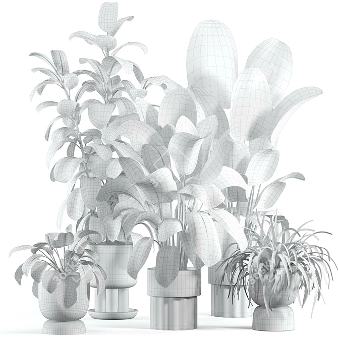 Modern Indoor Plant Model 224 3D model image 2