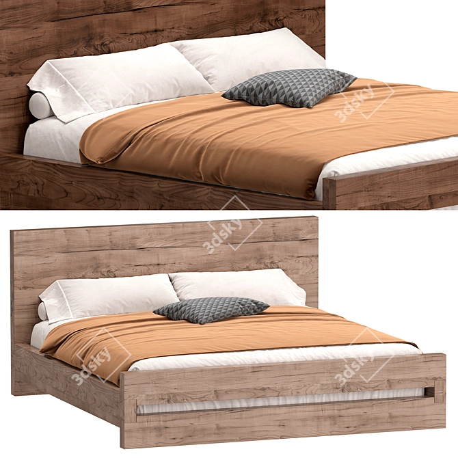 Elegant Easton Bed - StyleMeGHD 3D model image 3