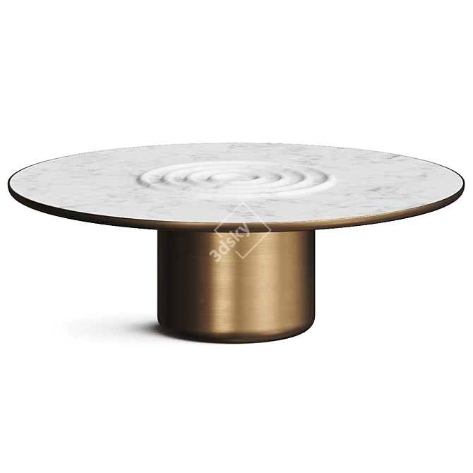 Sleek Modern Oom Coffee Table 3D model image 1