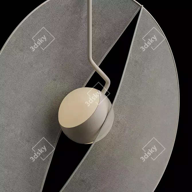 Modern Reflex Pendant Lamp: 3Ds Max Scene 3D model image 5