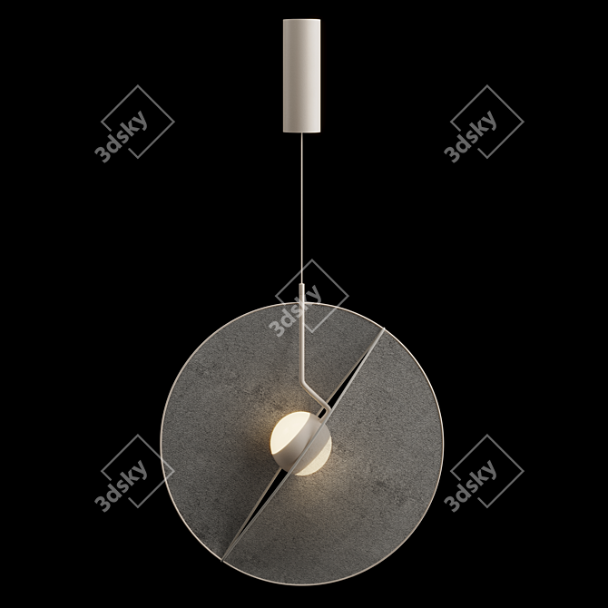 Modern Reflex Pendant Lamp: 3Ds Max Scene 3D model image 6