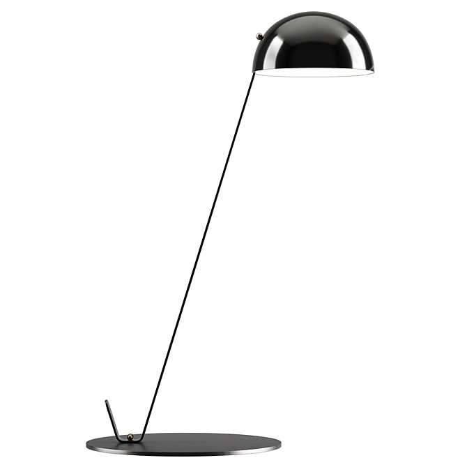 Sleek Modern Table Lamp Kit 3D model image 2