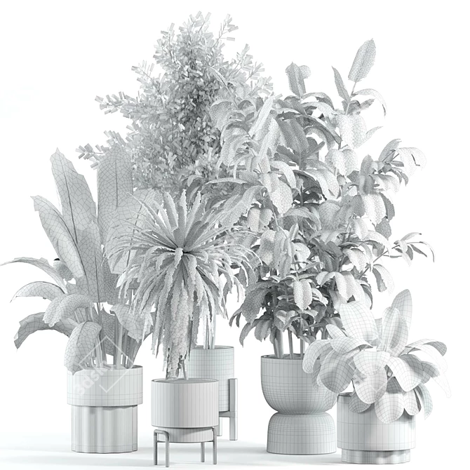 Elegant Model Indoor Plant 225 3D model image 2