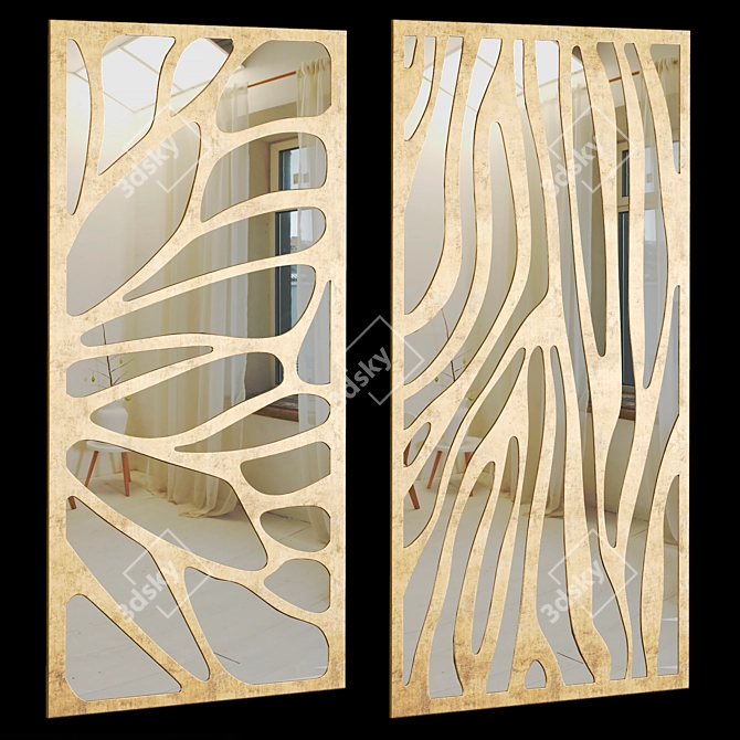 Custom Decorative Panel Set 3D model image 1