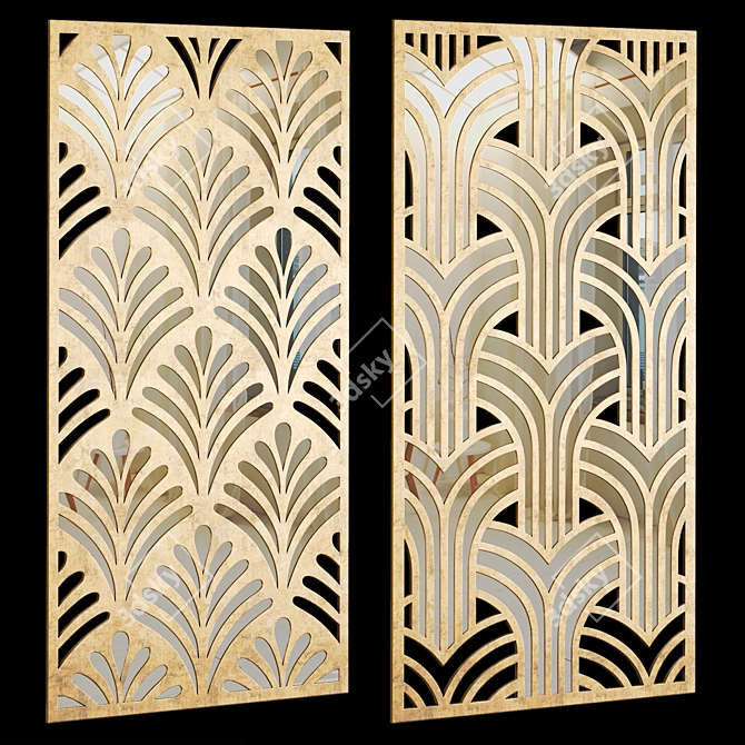 Custom Decorative Panel Set 3D model image 3