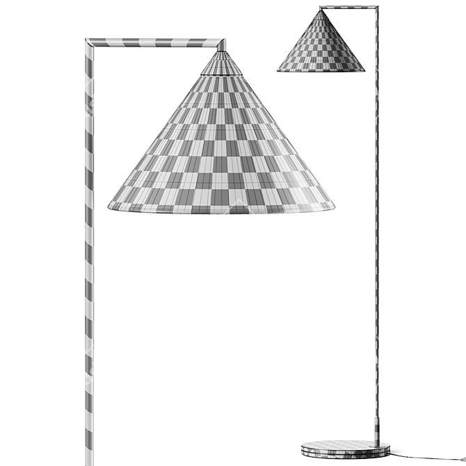 Modern Rotatable Floor Lamp 3D model image 3