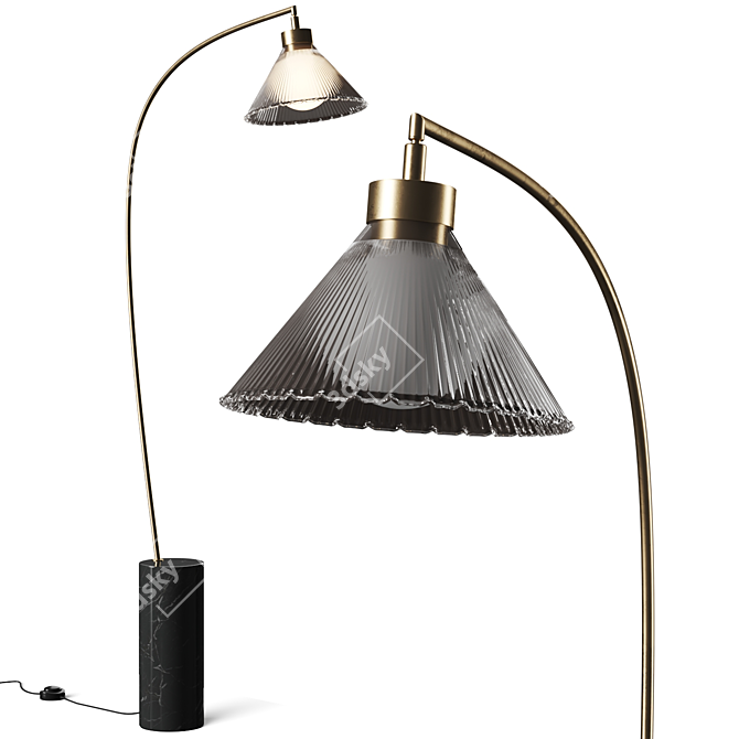  Modern Adjustable Floor Lamp 3D model image 1