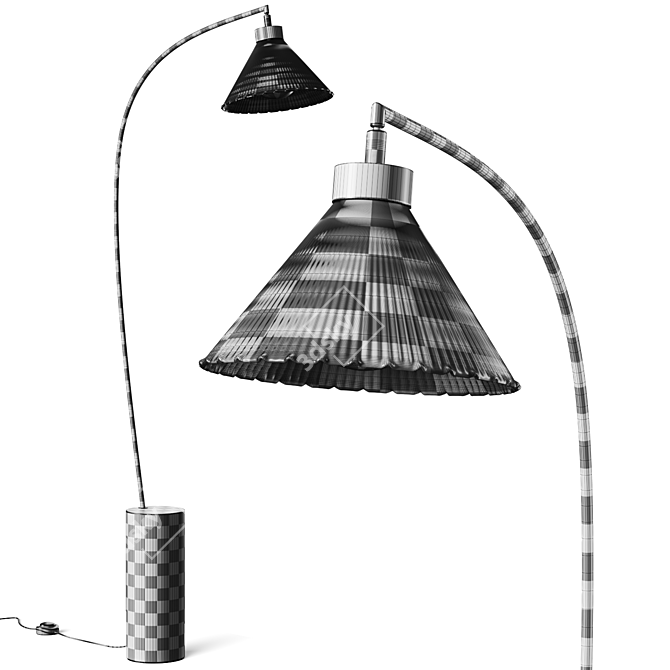  Modern Adjustable Floor Lamp 3D model image 3