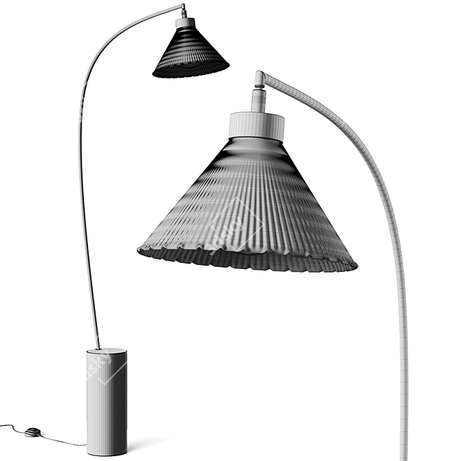  Modern Adjustable Floor Lamp 3D model image 4