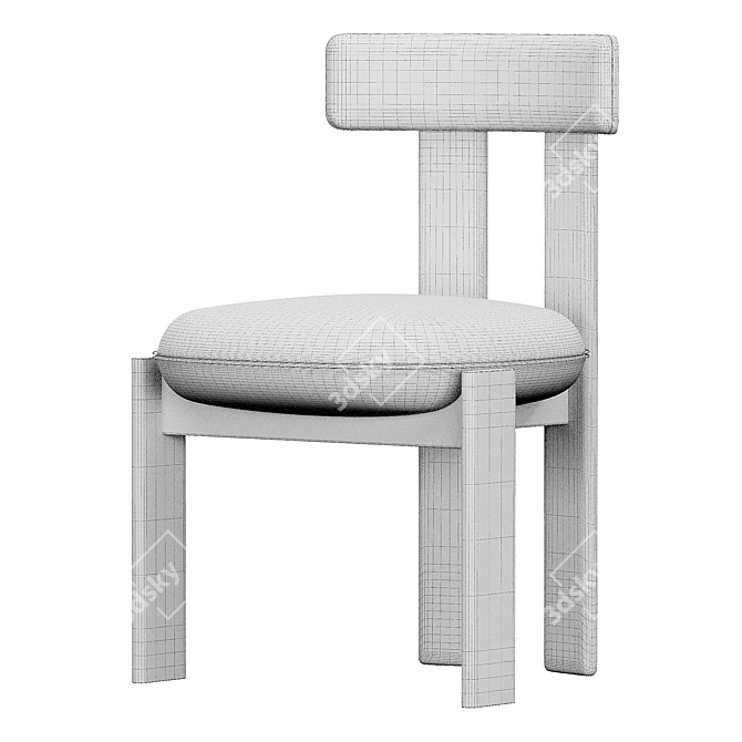 Modern Bonaldo Pi Chair: Compact Beauty 3D model image 6