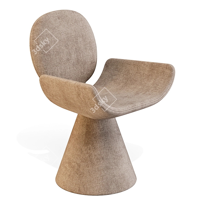 Bonaldo Youpi Modern Dining Chair 3D model image 2