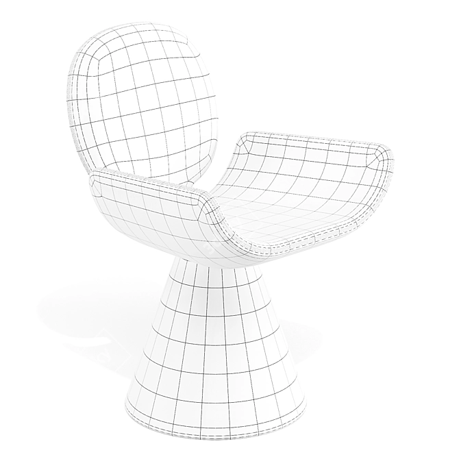 Bonaldo Youpi Modern Dining Chair 3D model image 7