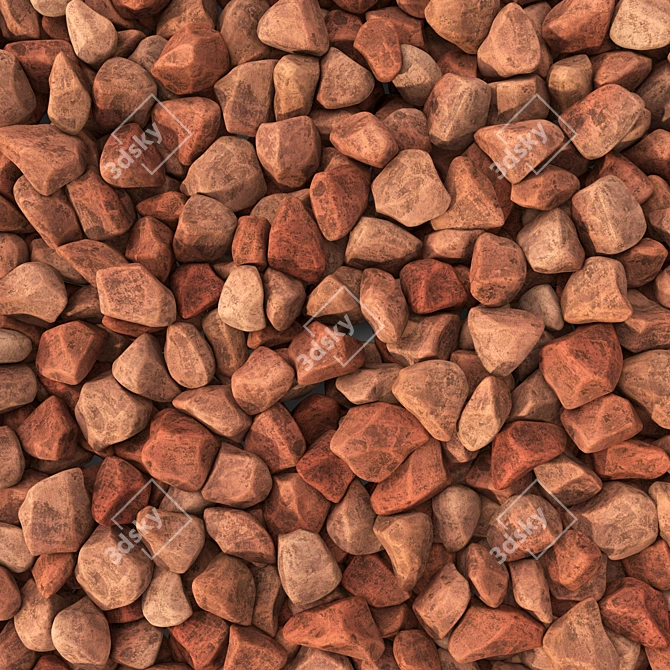  Advanced Geometric Polygon Gravel Kit 3D model image 3