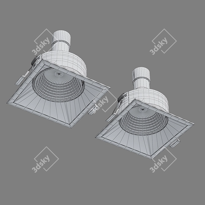 Elektrostandard Punto Recessed Spotlight 3D model image 5