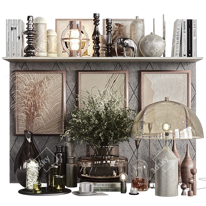 High-Quality Detailed Decor Set 3D model image 1