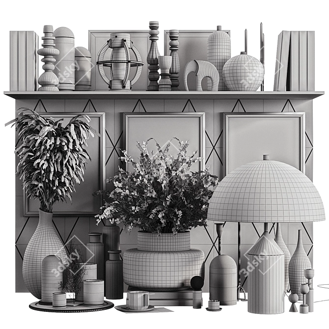 High-Quality Detailed Decor Set 3D model image 6