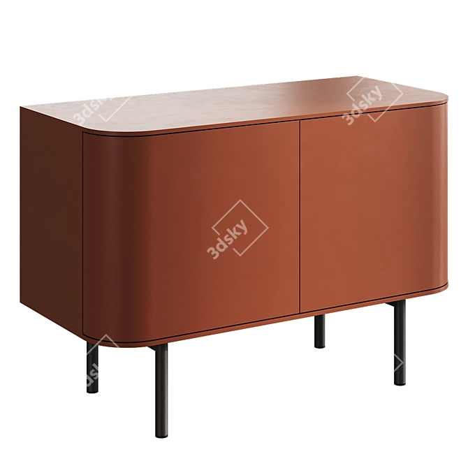 Mid-Century FJORD Sideboard 106cm 3D model image 5