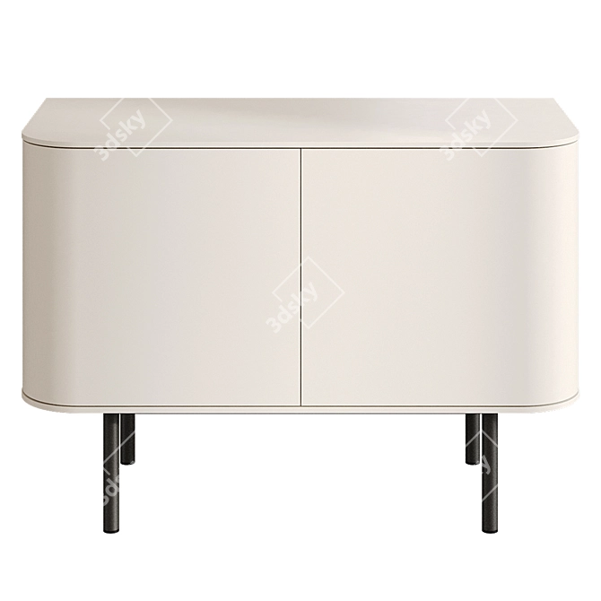 Mid-Century FJORD Sideboard 106cm 3D model image 6