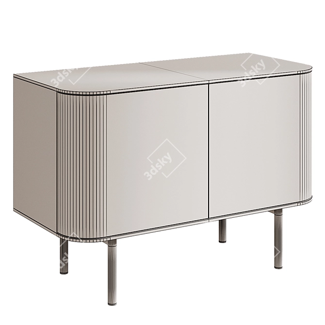 Mid-Century FJORD Sideboard 106cm 3D model image 9