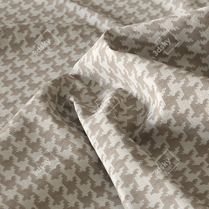 PBR Seamless Beige Fabric Material 3D model image 1