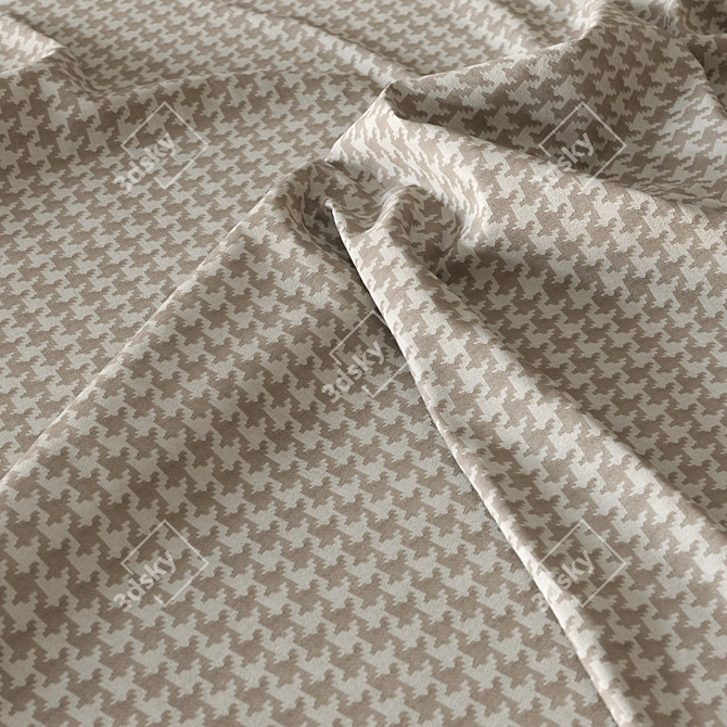 PBR Seamless Beige Fabric Material 3D model image 3