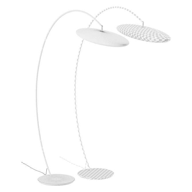 Modern Arc Floor Lamp 3D model image 3