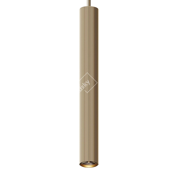 Industrial Style Reeds Pendant Light 3D model image 3