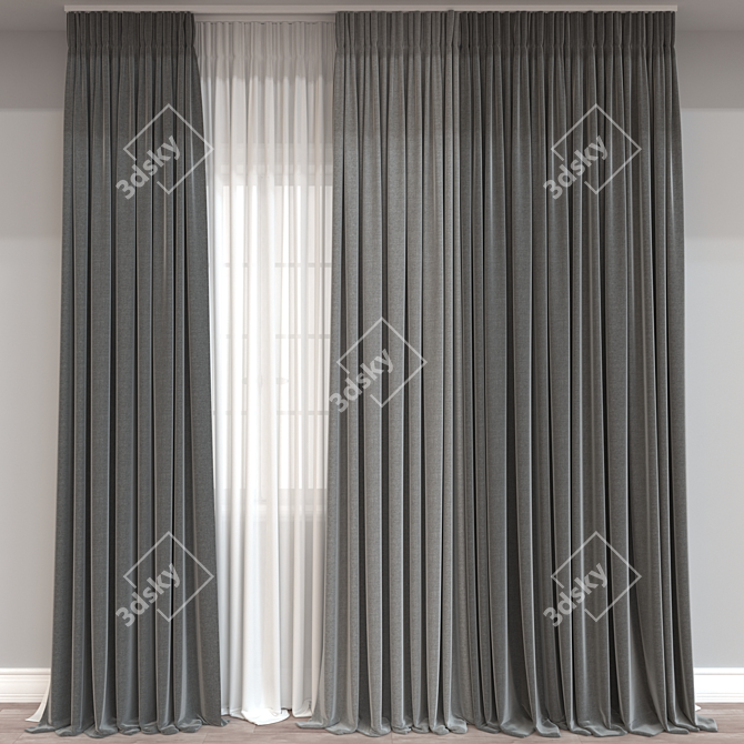 Window Curtain 915 - 3D Model 3D model image 1