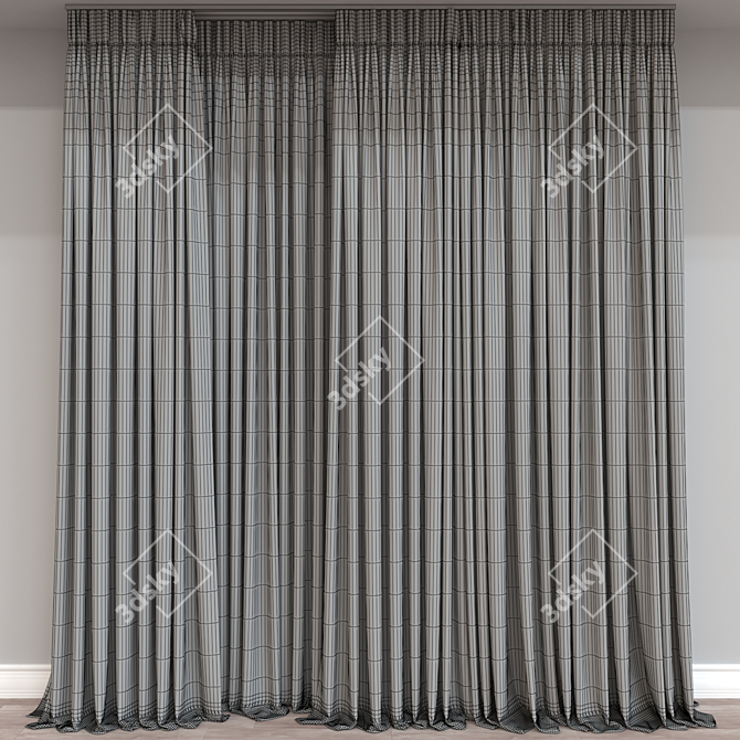 Window Curtain 915 - 3D Model 3D model image 4