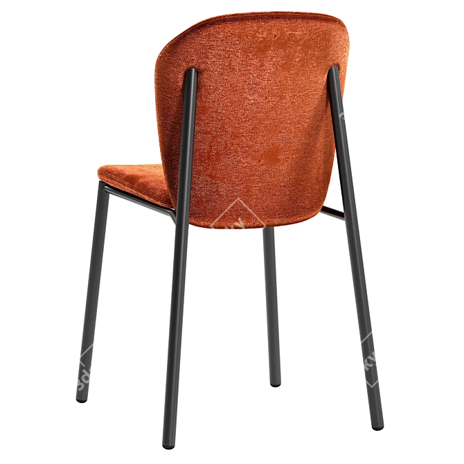 Elegant Finn Scab Design Chair 3D model image 2