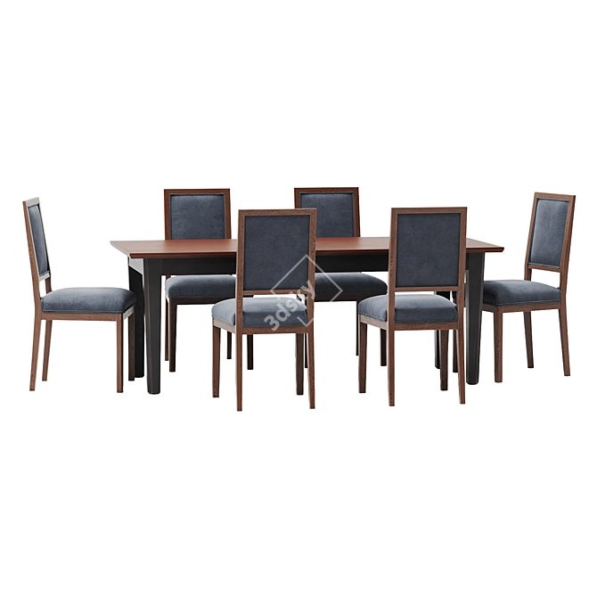 Pranzo II Bruno Dining Set 3D model image 2