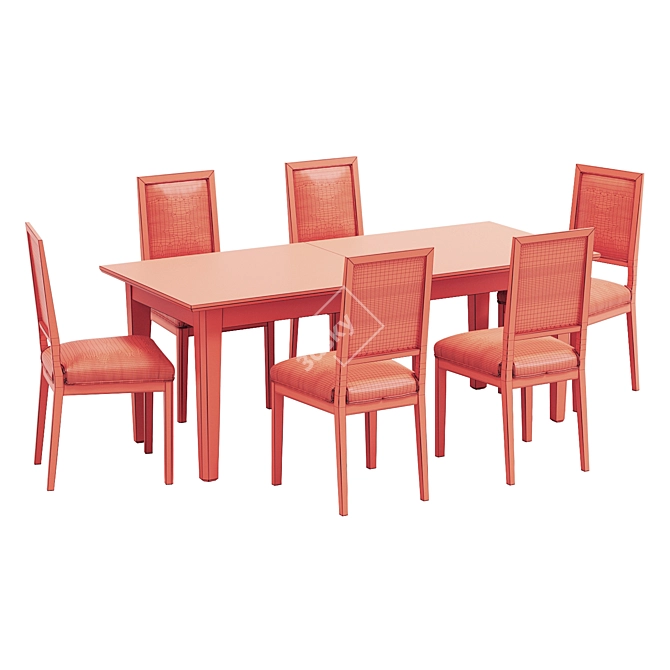 Pranzo II Bruno Dining Set 3D model image 3