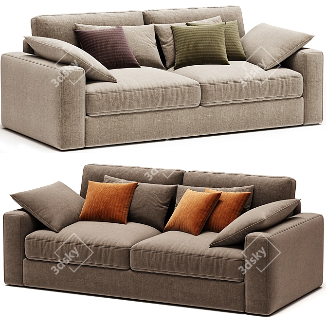 Bultex Cecilia Polyester Sofa Bed 3D model image 2