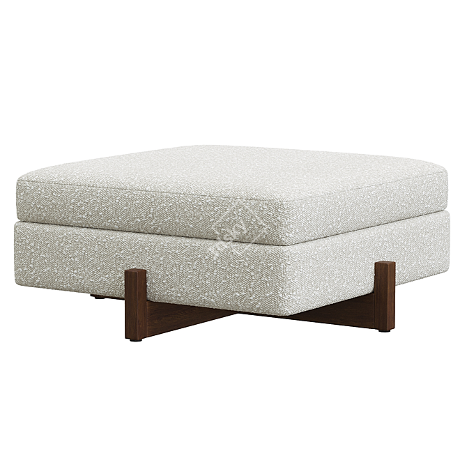 Cozy Maine Ottoman Upgrade 3D model image 3