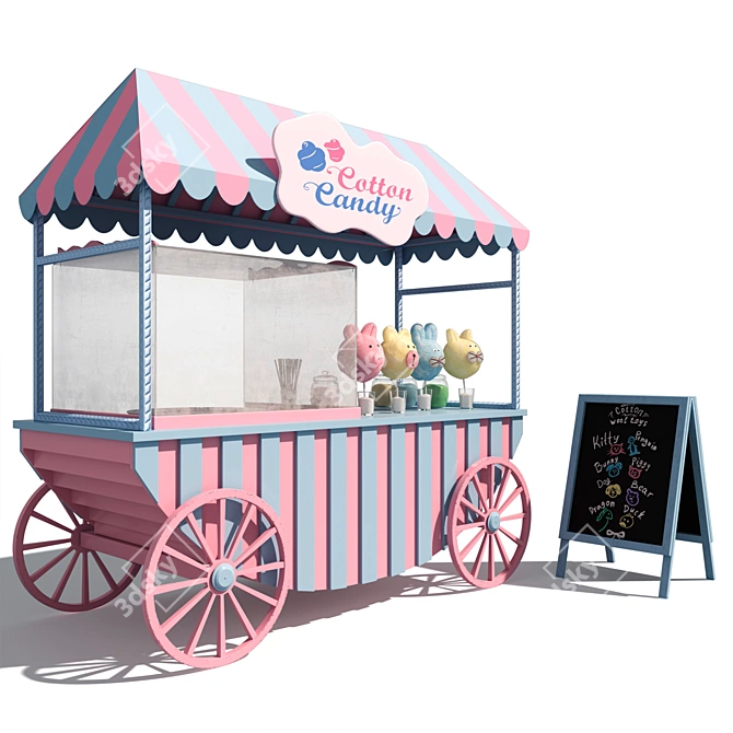 Candy Cart for TurboSmooth  3D model image 1