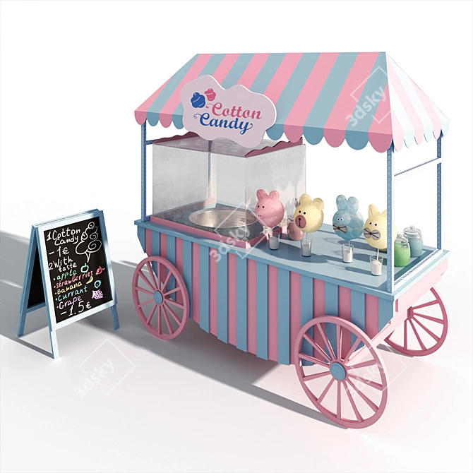 Candy Cart for TurboSmooth  3D model image 2