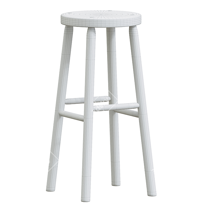 Sleek, Minimalist Storia Bar Seat 3D model image 4