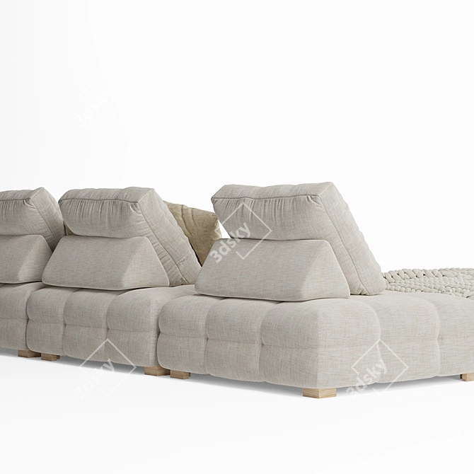 Natural Crosby Sofa by Uniqwa 3D model image 6