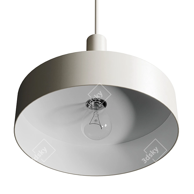 Modern Dome Pendant Light Shade 3D model image 5