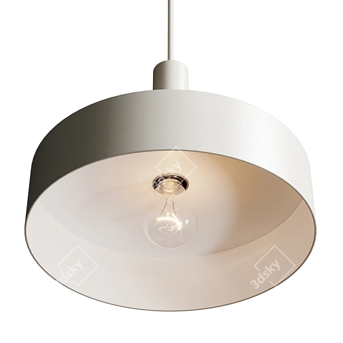 Modern Dome Pendant Light Shade 3D model image 6