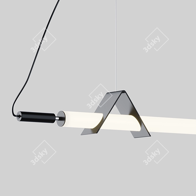 Modern Linear Pendant Light 3D model image 3