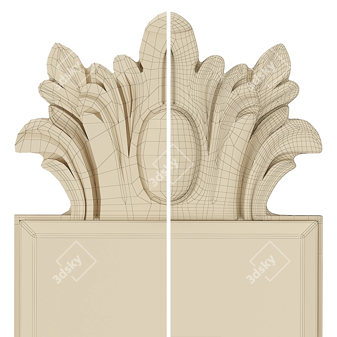 Luxury Wall Mirror 3895297.0041 3D model image 4