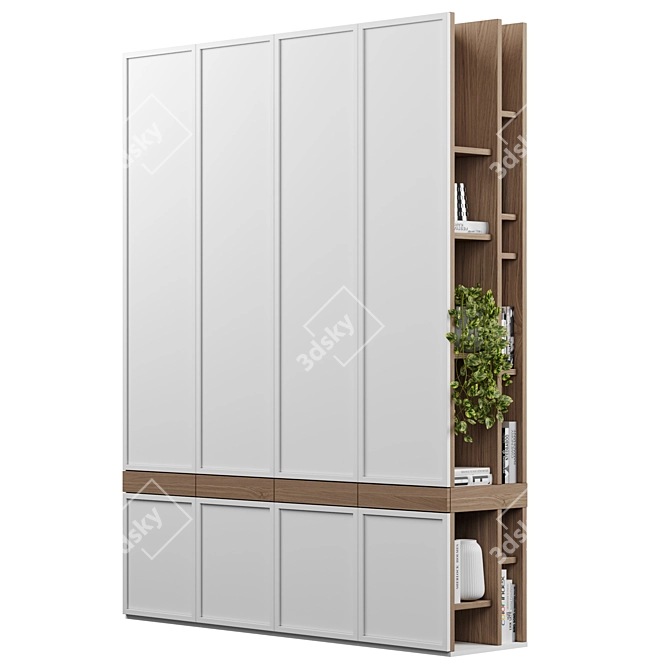 Modular Wardrobe 3D Model 3D model image 1