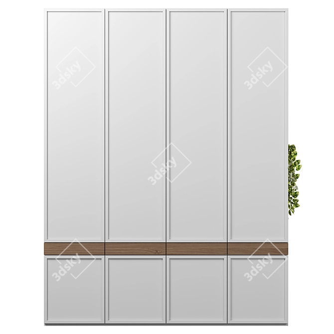 Modular Wardrobe 3D Model 3D model image 3