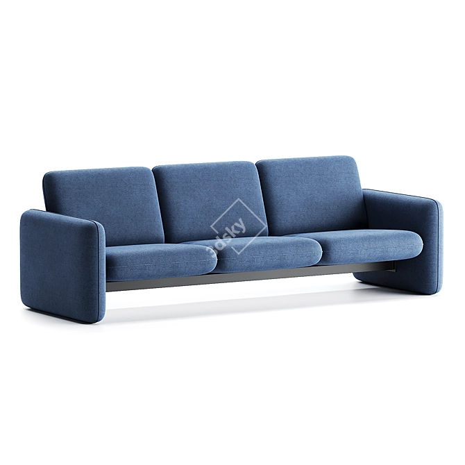 Wilkes Modular 3 Seater Sofa 3D model image 3