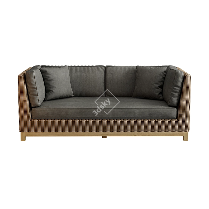 Costa Rica Double Sofa 3D model image 3