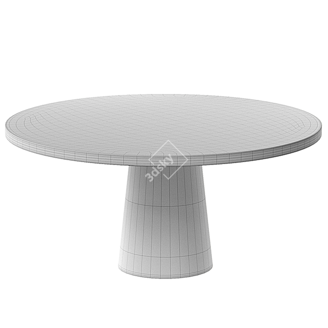 Modern Outdoor Dining Table Model 3D model image 2