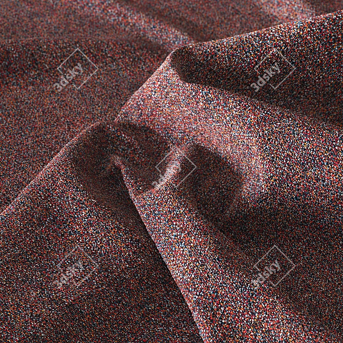 Seamless Fabric PBR Material Kit 3D model image 1