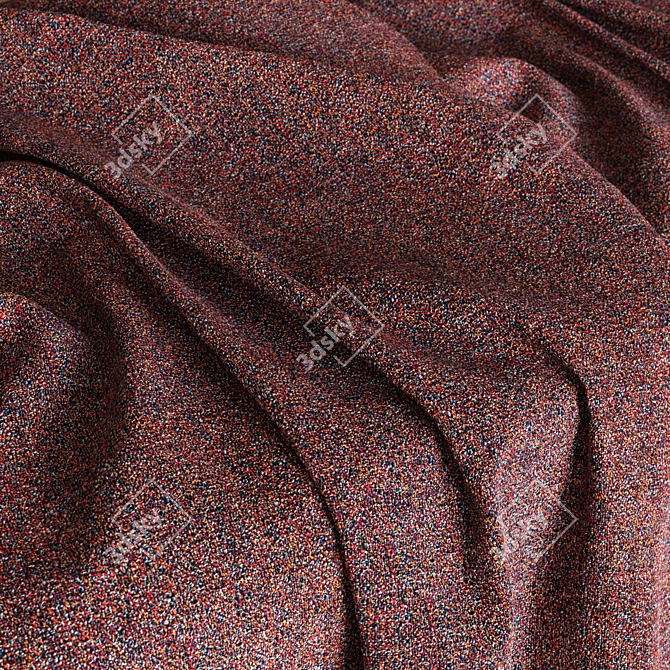 Seamless Fabric PBR Material Kit 3D model image 2