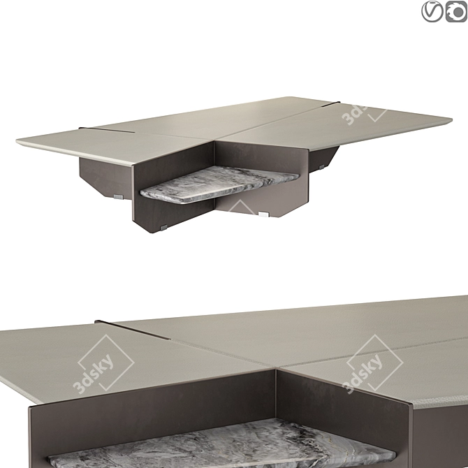 Modern Designer Giorgetti Ghiblim Table 3D model image 7